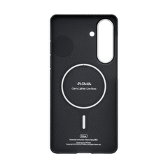 Samsung Galaxy S26 Edge Case 600D Black/Grey (Twill) (Aaron Button)