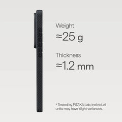 Samsung Galaxy S26 Ultra Edge Case 600D Black/Grey (Twill) (Aaron Button) Pitakaindia