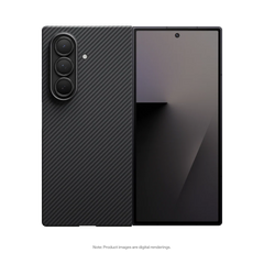 Ultra-Slim Case for Samsung Galaxy Z Fold 7 - Black Grey