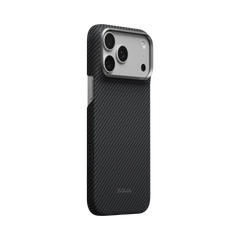 Edge Case for iPhone 18 Series 600D Black/Grey (Twill) (PitaTap™)