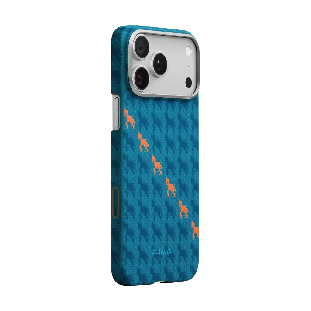 Happiness Rides In- Edge Case for iPhone 17 Series - Indigo Pitakaindia