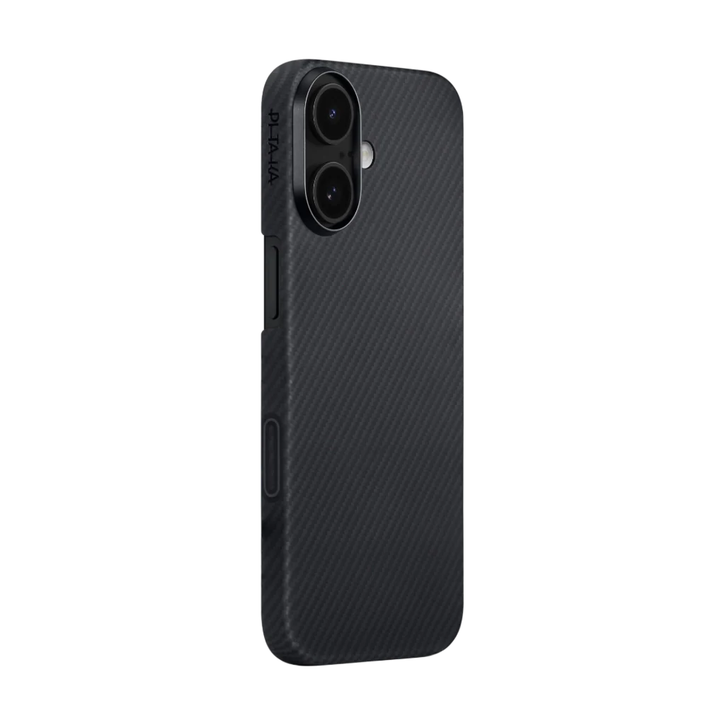 iPhone 17 Edge Case 600D Black/Grey (Twill) (PitaTap™) Pitakaindia