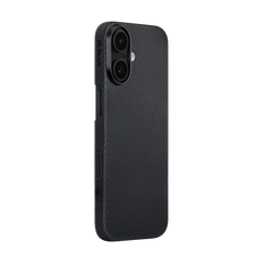 iPhone 17 Ultra-Slim Case 600D Black/Grey (Twill) (PitaTap™)