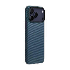 iPhone 17 Series Edge Case 1500D Black/Blue (Twill) (PitaTap™) Pitakaindia