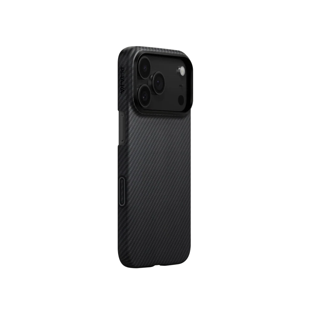 iPhone 17 Series Edge Case 600D Black/Grey (Twill) (PitaTap™) Pitakaindia