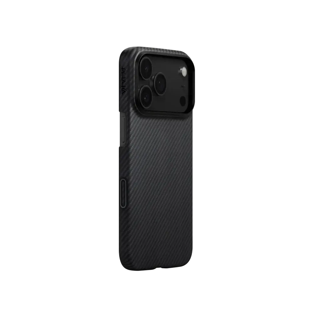 iPhone 17 Series Edge Case 600D Black/Grey (Twill) (PitaTap™) Pitakaindia