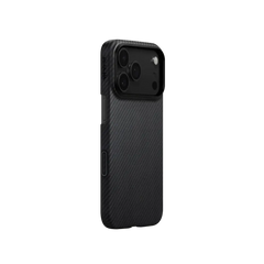 iPhone 17 Series Edge Case 600D Black/Grey (Twill) (PitaTap™) Pitakaindia