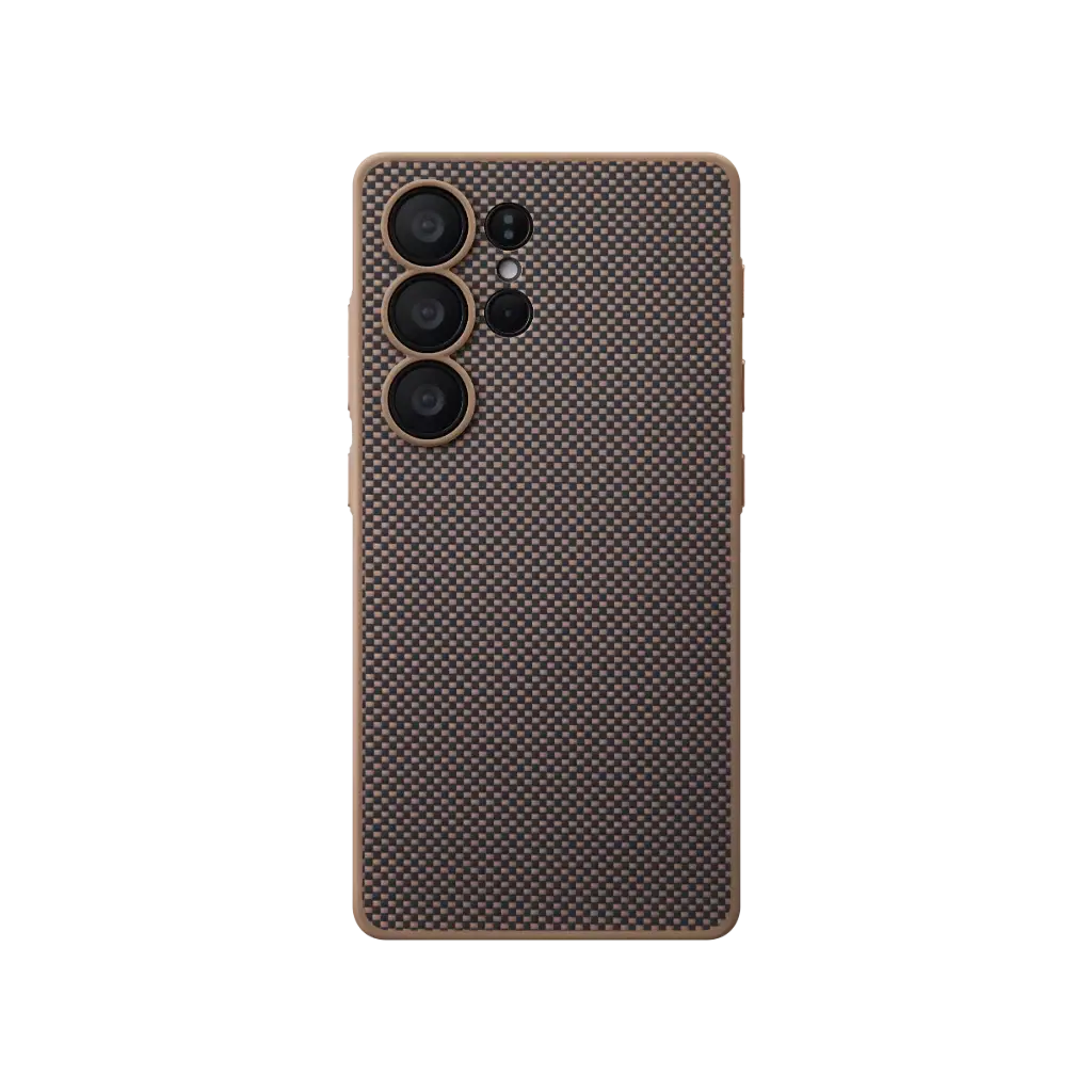 PinButton Case for Samsung Galaxy S25 Ultra - Black / Gold PITAKA