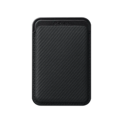 Magnetic Woven Wallet - Black/Grey (Twill) Pitakaindia