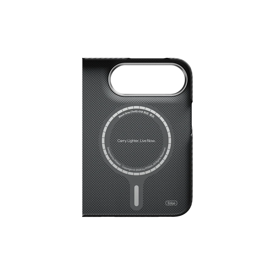 Edge Case for iPhone Duo - 600D Black/Grey (Twill) (PitaTap™)