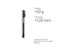 Edge Case for iPhone Duo - 600D Black/Grey (Twill) (PitaTap™)