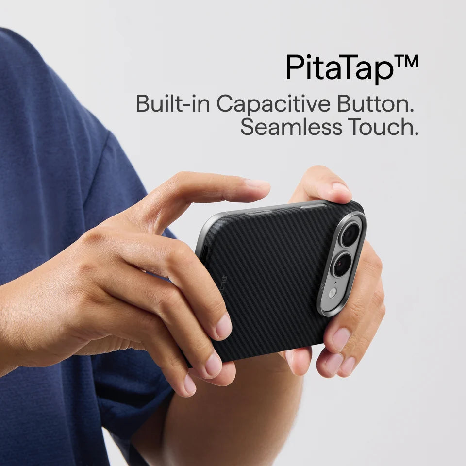 Edge Case for iPhone Duo - 600D Black/Grey (Twill) (PitaTap™)