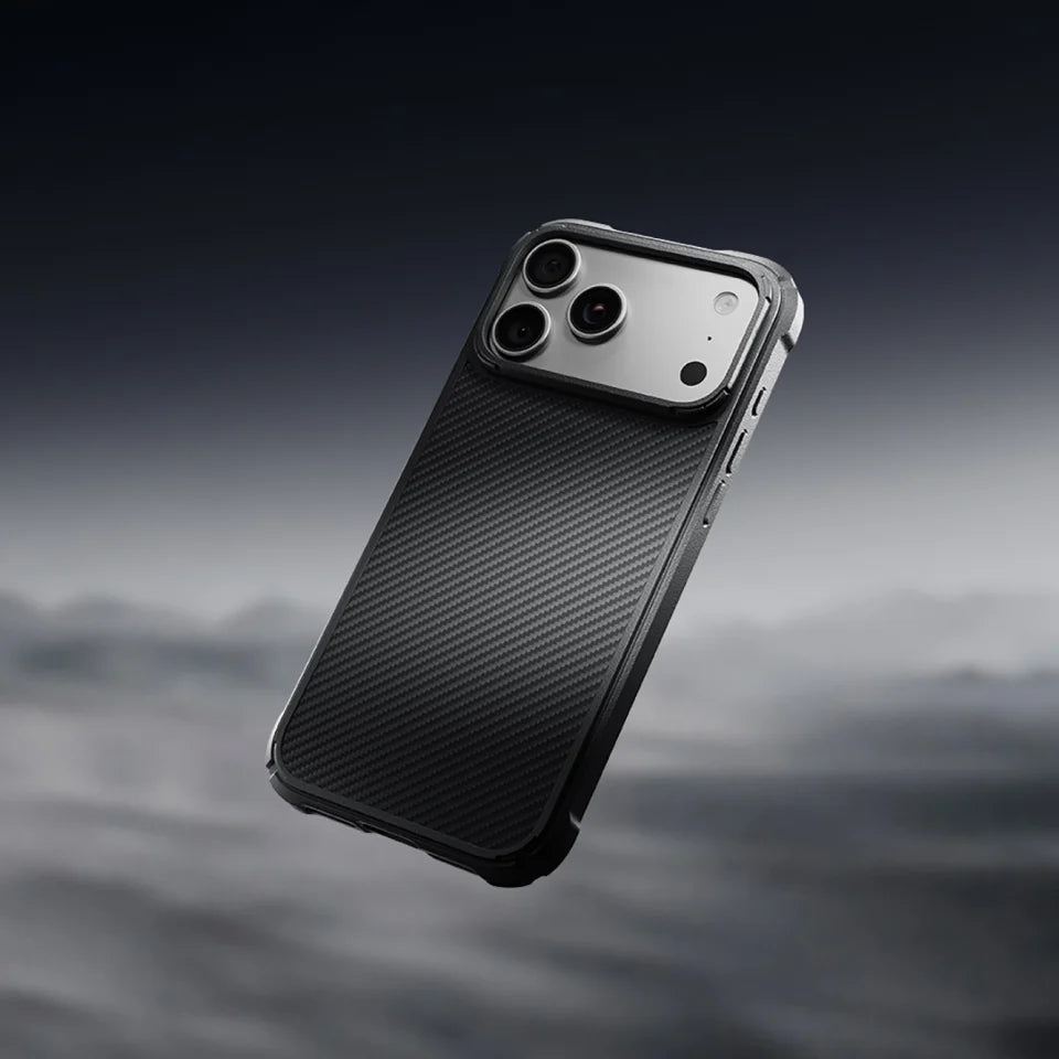 Cairn Case for iPhone 18 Series - 600D Black/Grey (Twill)