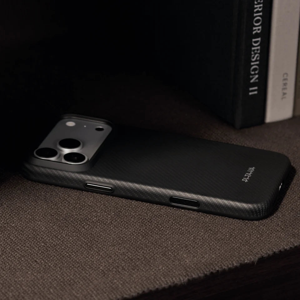 Summa Case for iPhone 18 Series - 600D Black/Grey (Twill)