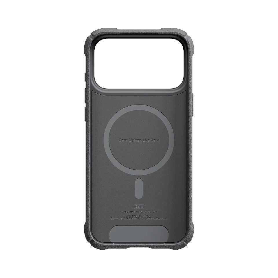 Cairn Case for iPhone 18 Series - 600D Black/Grey (Twill)