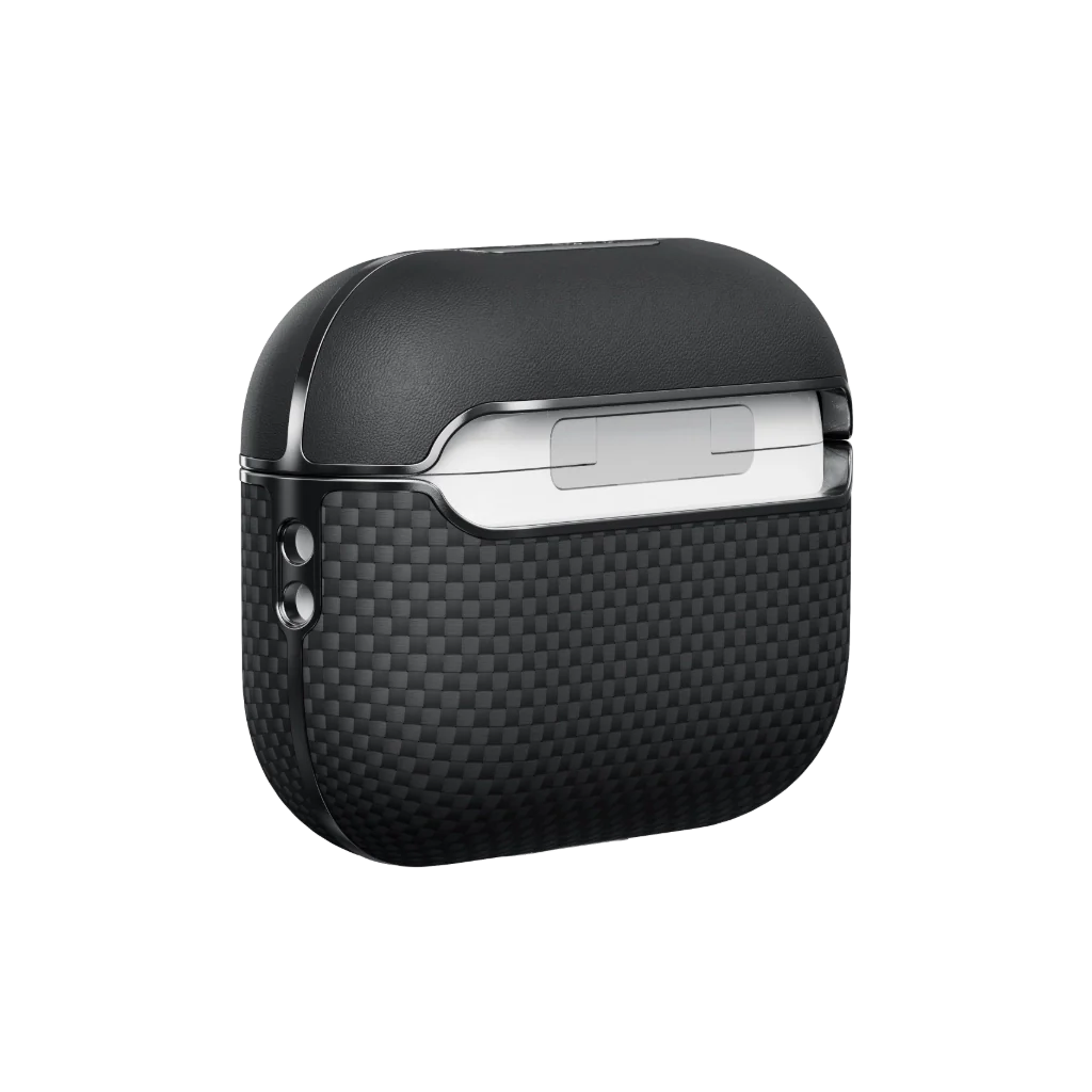 Aramid Fiber Case for AirPods Pro 2 - Black/Grey