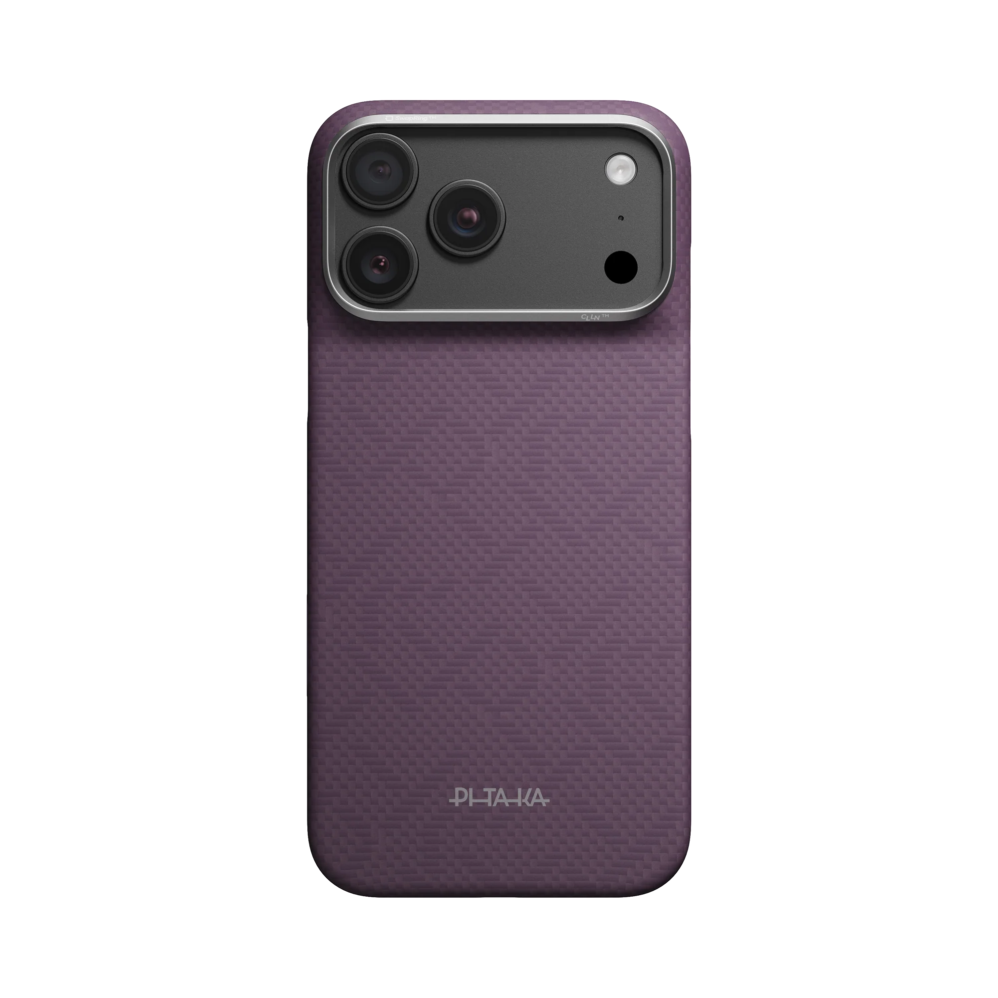 Edge Case for iPhone 18 Series - PTK Weaving - Charoite Purple (PitaTap™)