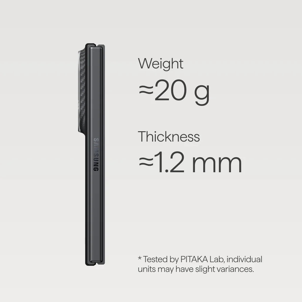Edge Case Samsung Galaxy Z Fold8 - 600D Black/Grey (Twill)
