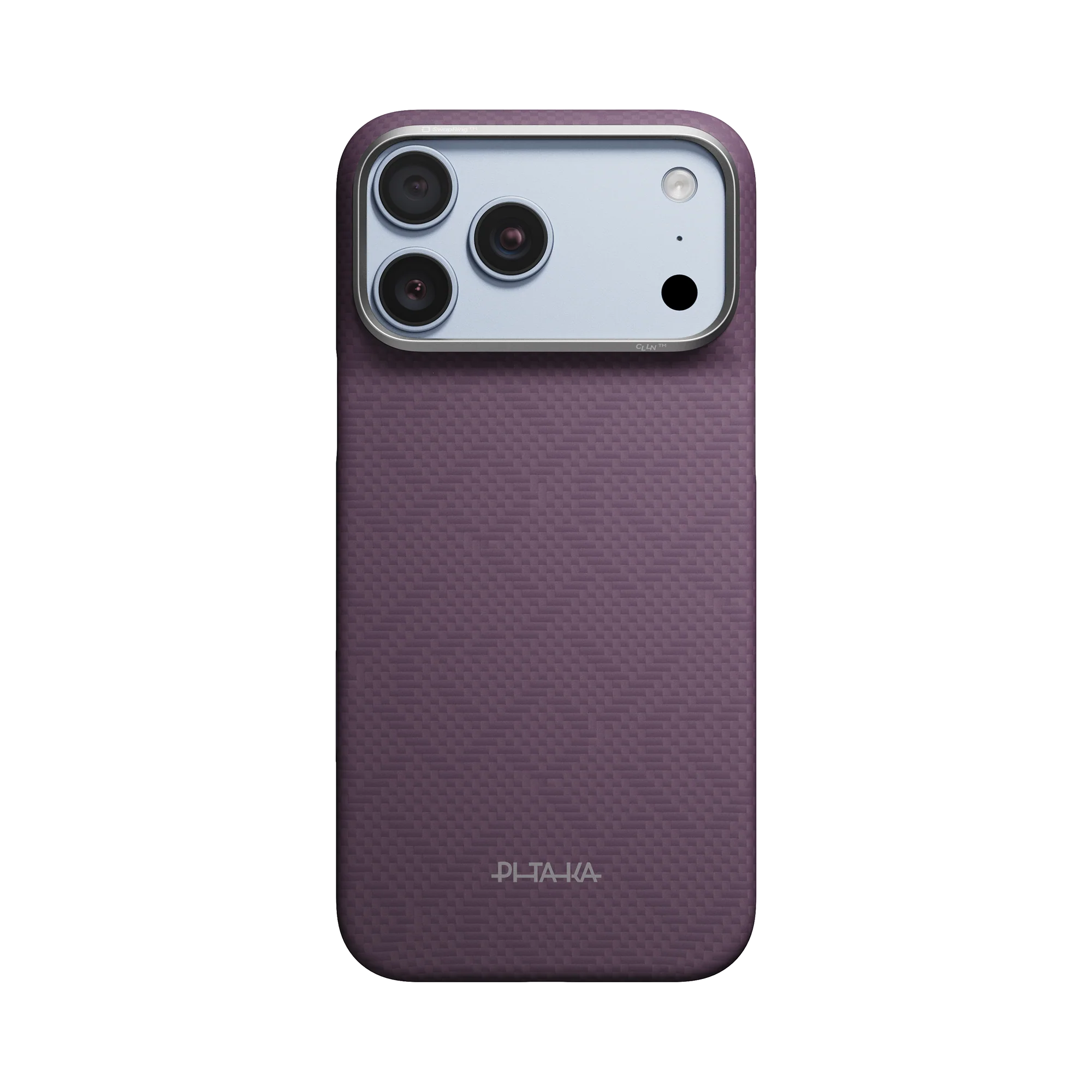 Edge Case for iPhone 18 Series - PTK Weaving - Charoite Purple (PitaTap™)