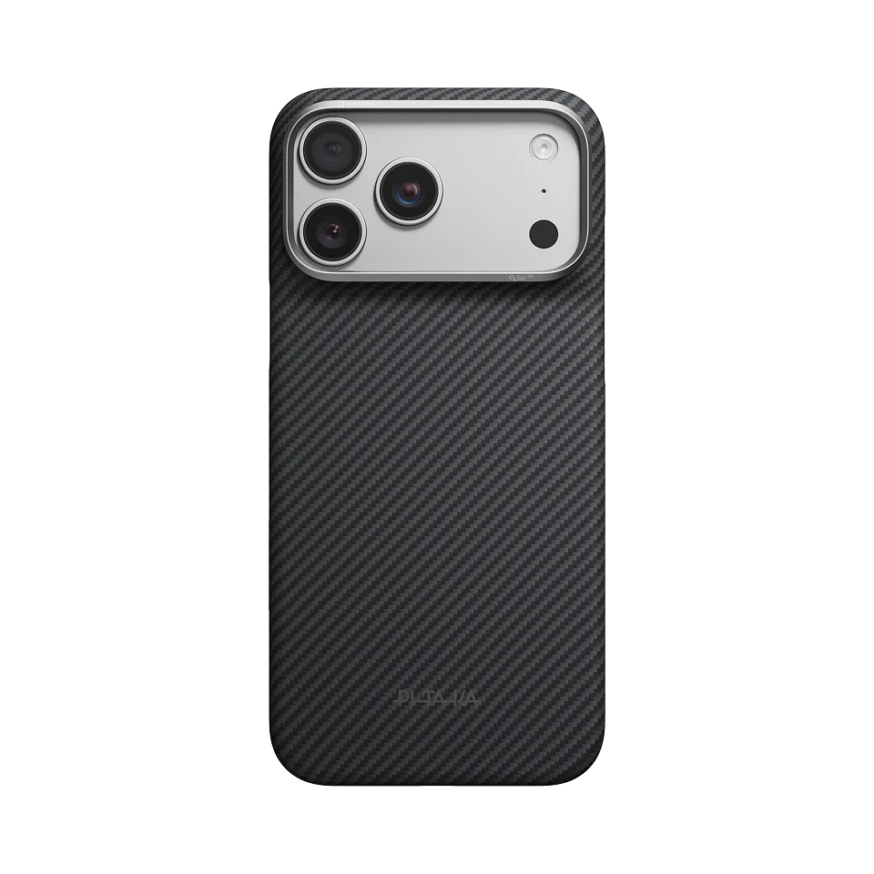 Edge Case for iPhone 18 Series 600D Black/Grey (Twill) (PitaTap™)