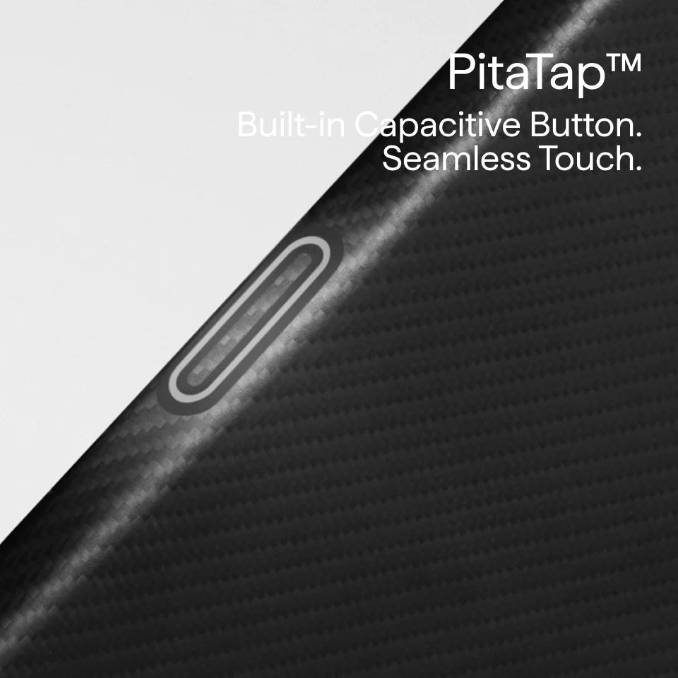 Edge Case for iPhone 18 Series 600D Black/Grey (Twill) (PitaTap™)