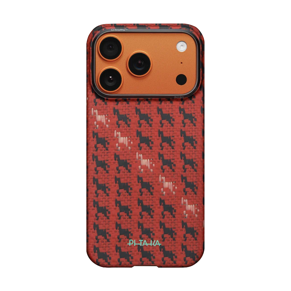 Happiness Rides In- Edge Case for iPhone 17 Series - Maroon (PitaTap™)