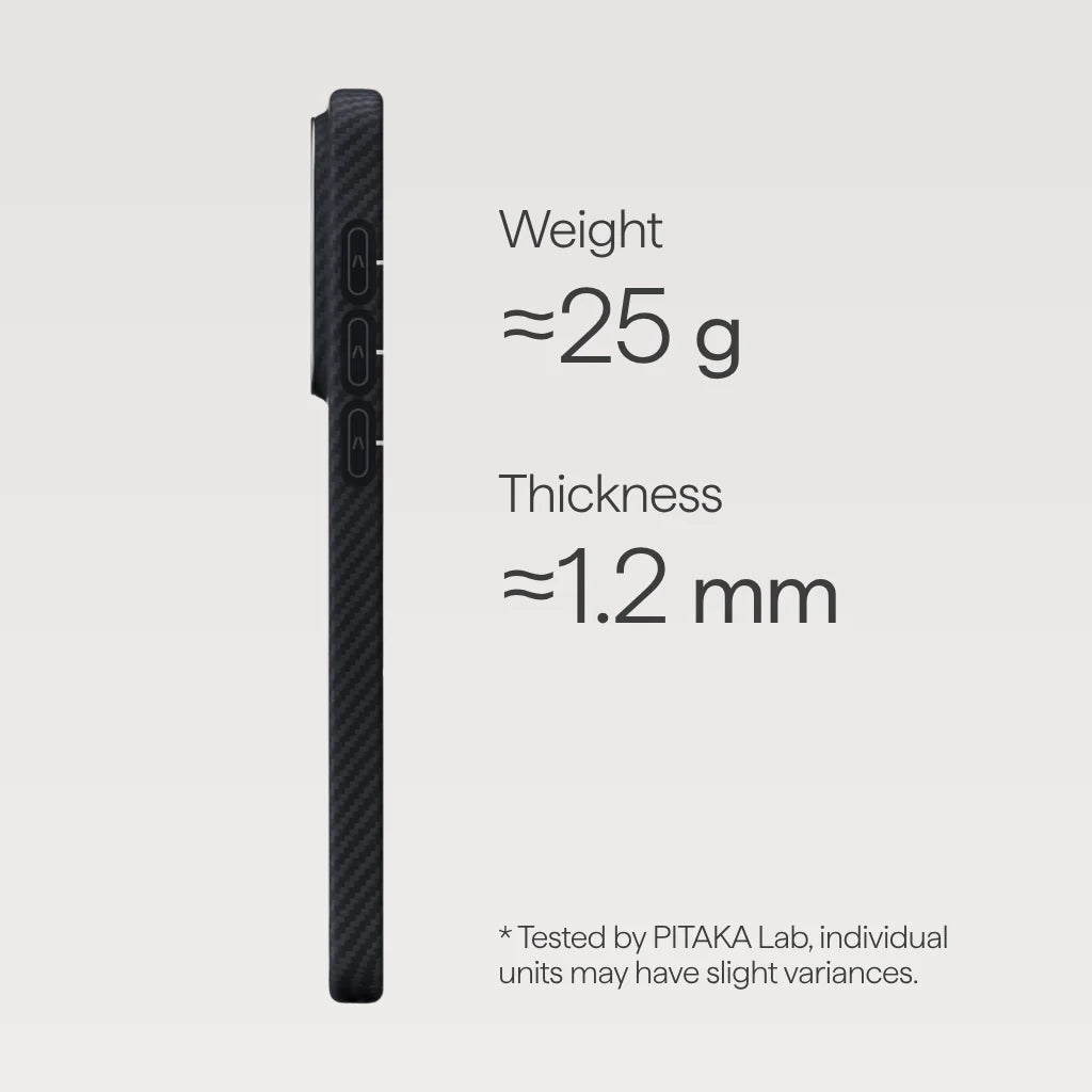 Samsung Galaxy S26 Edge Case 600D Black/Grey (Twill) (Aaron Button)