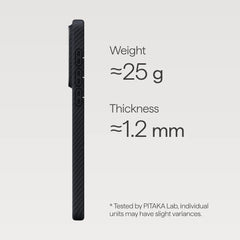 Samsung Galaxy S26 Edge Case 600D Black/Grey (Twill) (Aaron Button)