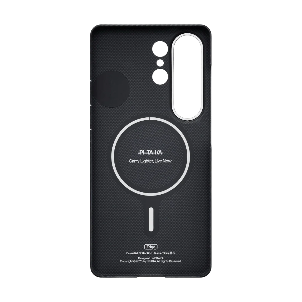 Samsung Galaxy S26 Ultra Edge Case 600D Black/Grey (Twill) (Aaron Button)