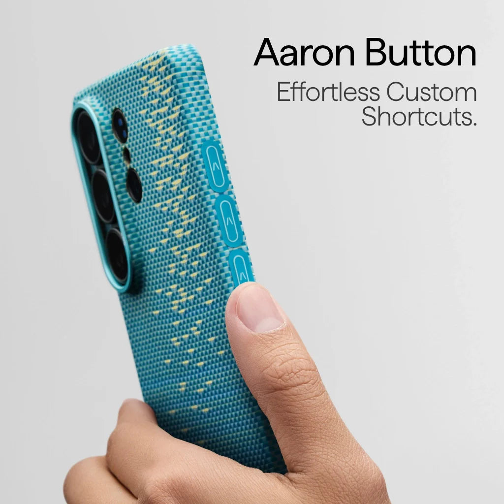 Samsung Galaxy S26 Ultra Edge Case Lucid Blue (Aaron Button)