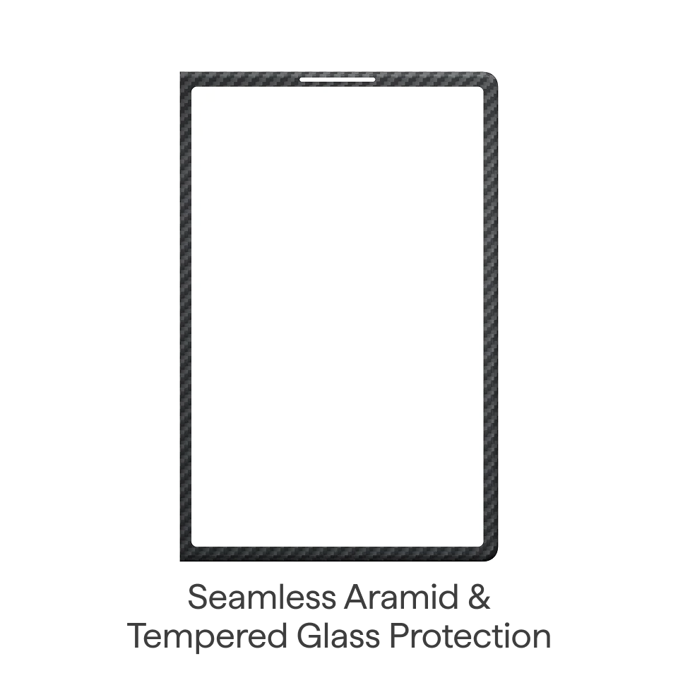 Edge Case for Samsung Galaxy Z Fold8 - 600D Black/Grey (Twill) (Aaron Button)