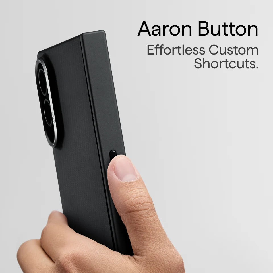 Edge Case for Samsung Galaxy Z Fold8 - 600D Black/Grey (Twill) (Aaron Button)