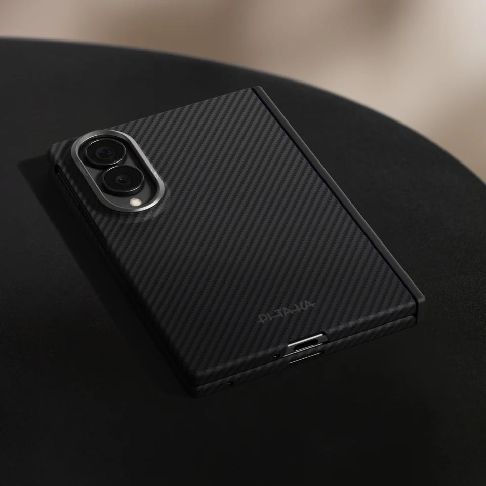 Edge Case for Samsung Galaxy Z Fold8 - 600D Black/Grey (Twill) (Aaron Button)