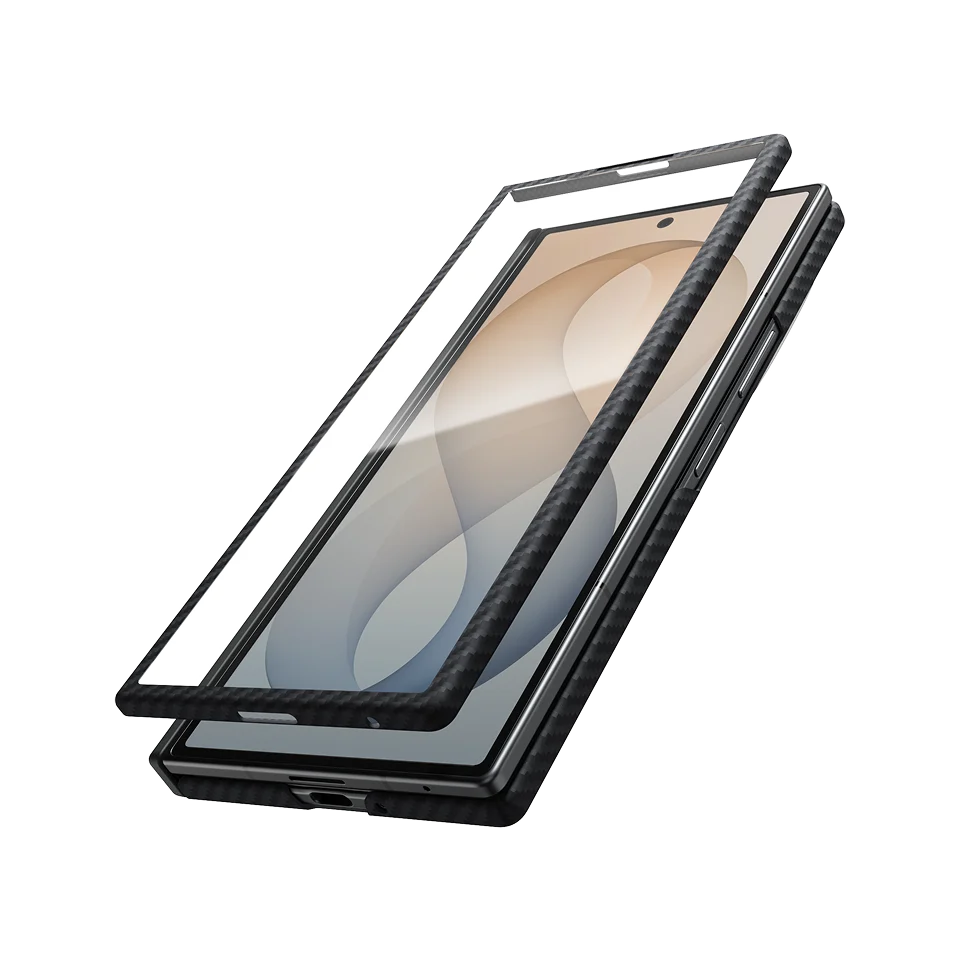 Edge Case for Samsung Galaxy Z Fold8 Ultra - 600D Black/Grey (Twill) (Aaron Button)