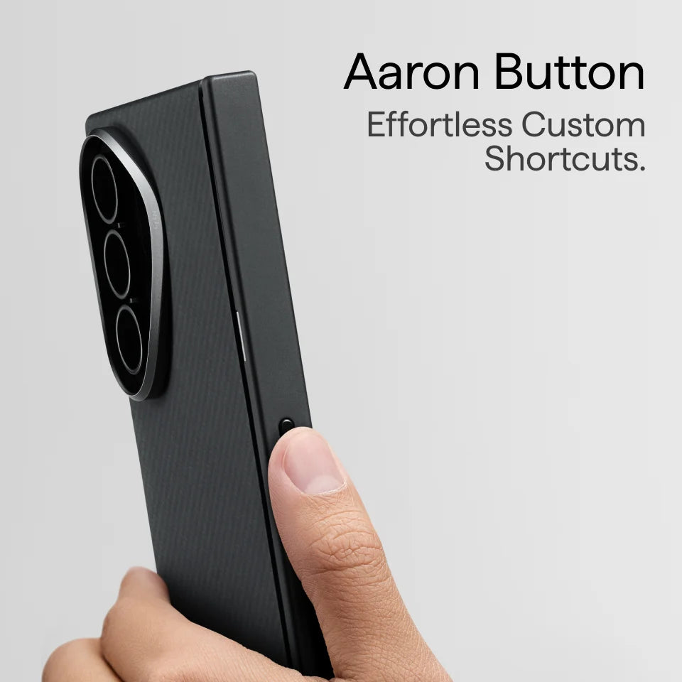 Edge Case for Samsung Galaxy Z Fold8 Ultra - 600D Black/Grey (Twill) (Aaron Button)