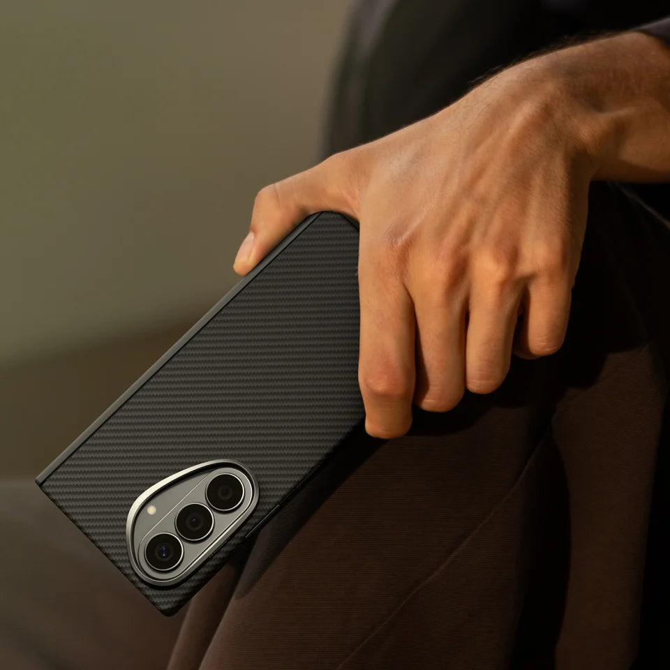Edge Case for Samsung Galaxy Z Fold8 Ultra - 600D Black/Grey (Twill) (Aaron Button)