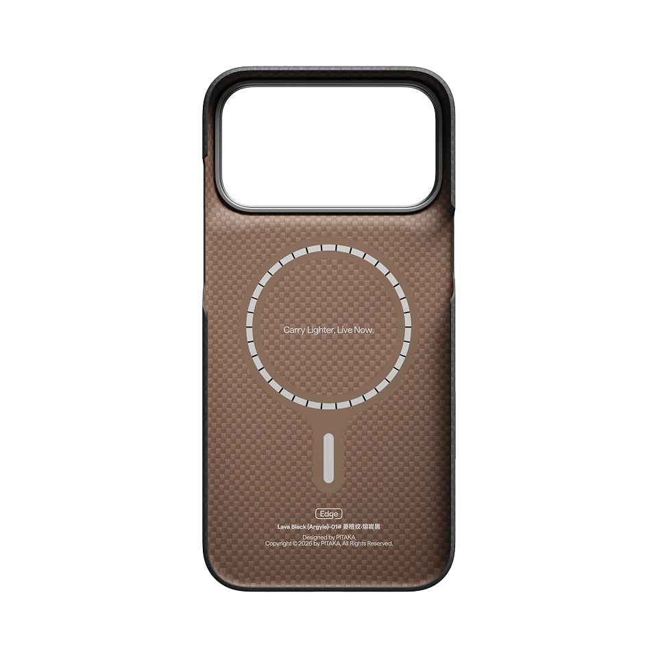 Edge Case for iPhone 18 Series - Lava Black (PitaTap™)