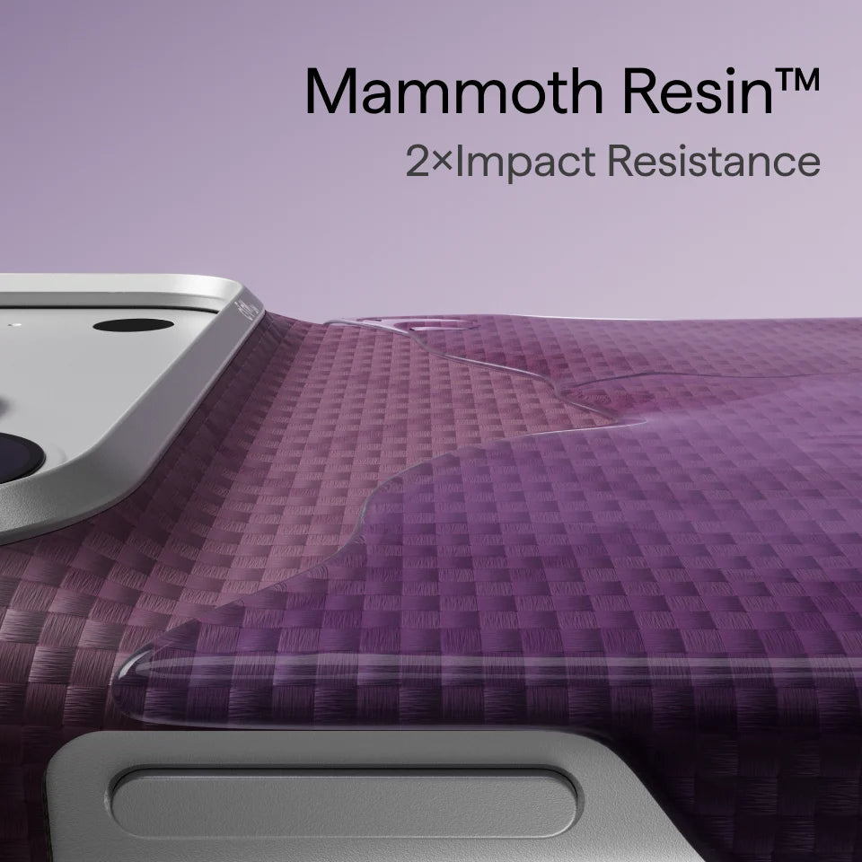 Edge Case for iPhone 18 Series - PTK Weaving - Charoite Purple (PitaTap™)