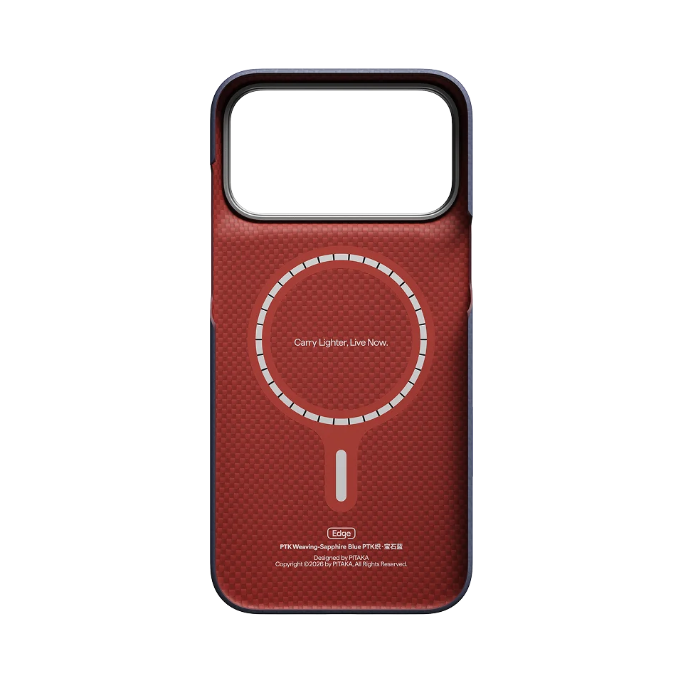Edge Case for iPhone 18 Series - PTK Weaving - Sapphire Blue (PitaTap™)