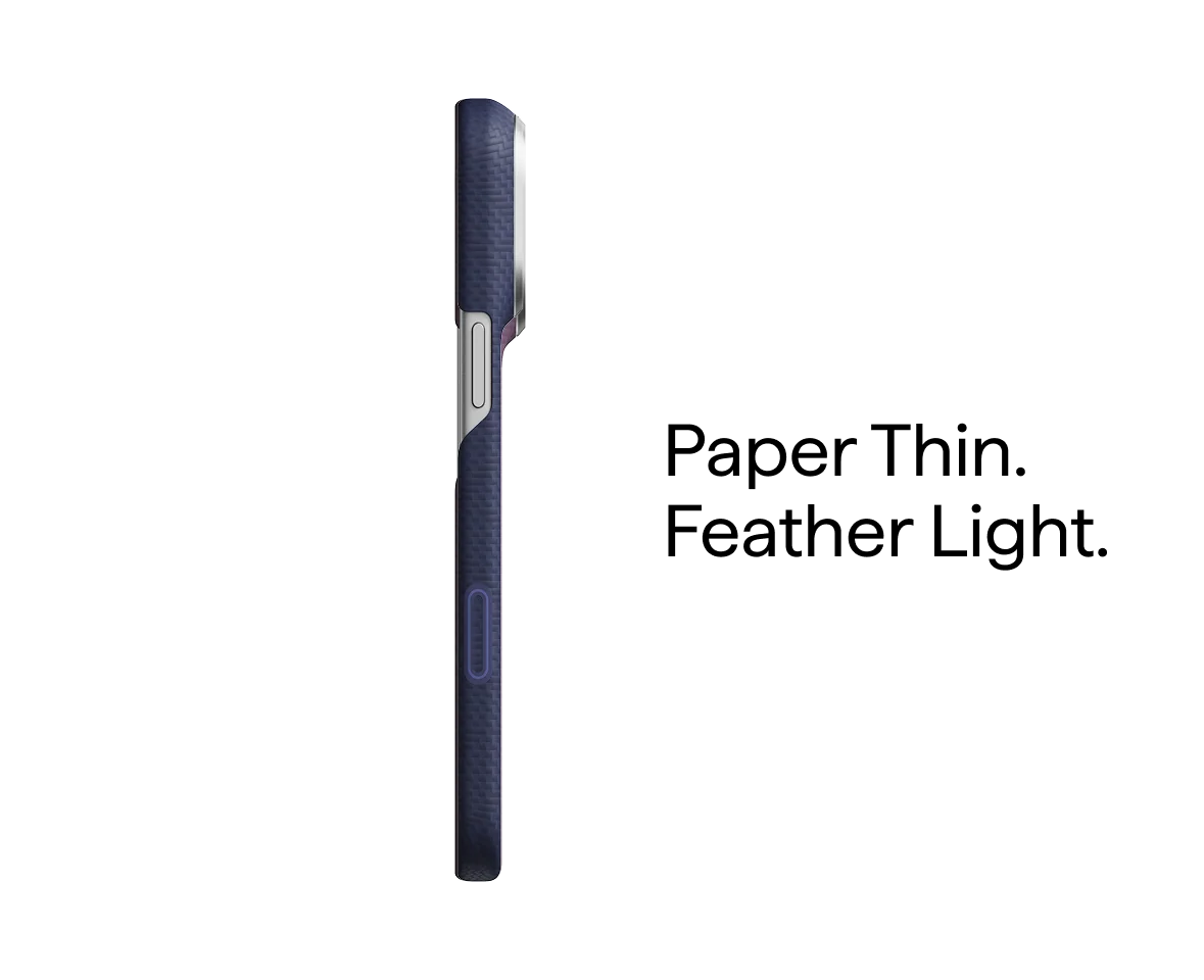 Edge Case for iPhone 18 Series - PTK Weaving - Sapphire Blue (PitaTap™)
