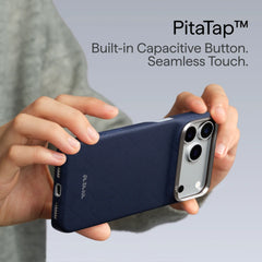 Edge Case for iPhone 18 Series - PTK Weaving - Sapphire Blue (PitaTap™)