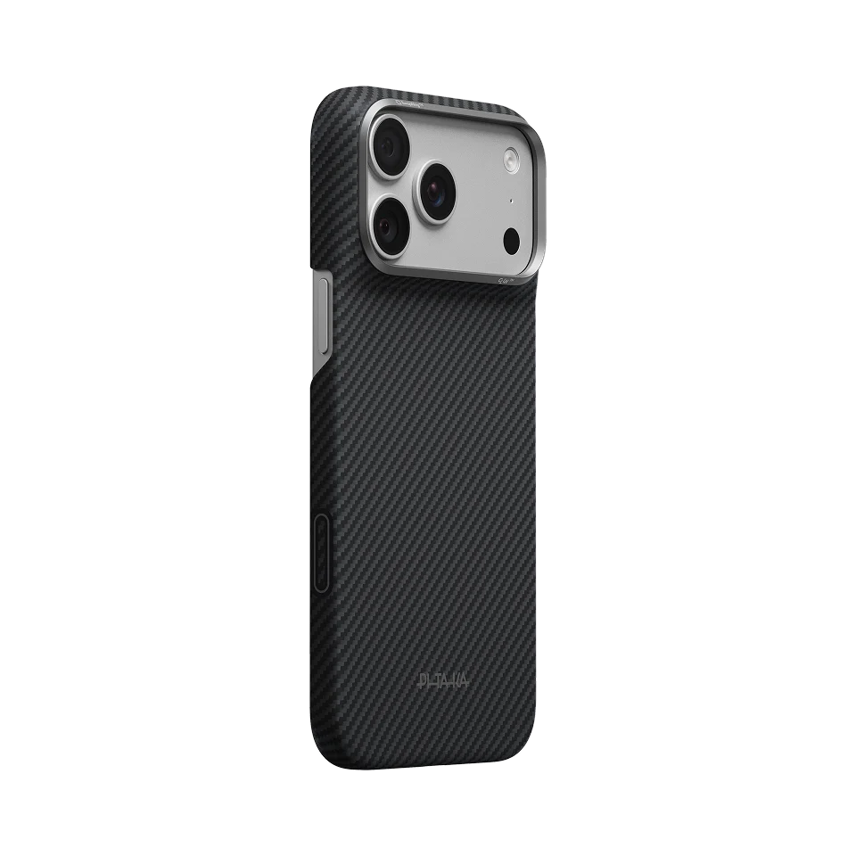 Edge Case for iPhone 18 Series 600D Black/Grey (Twill) (PitaTap™)