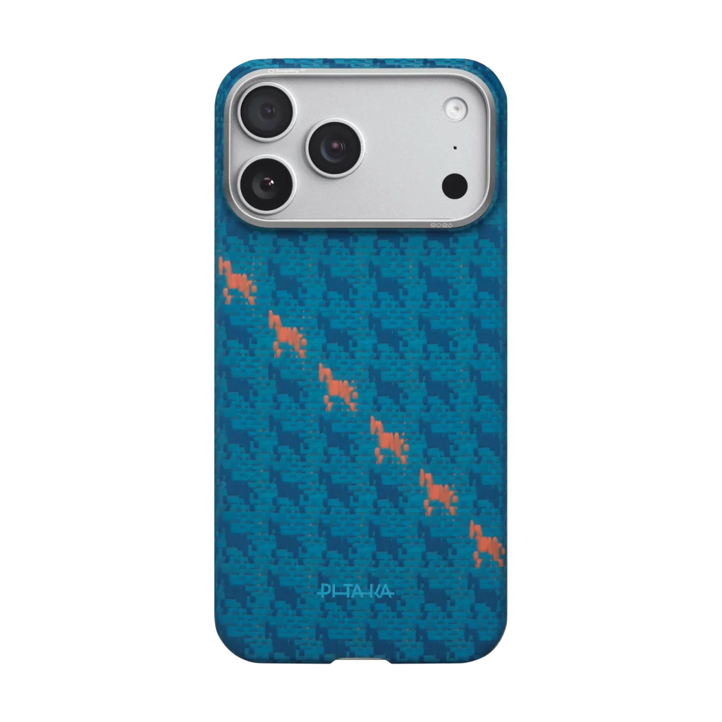 Happiness Rides In- Edge Case for iPhone 17 Series - Indigo Pitakaindia