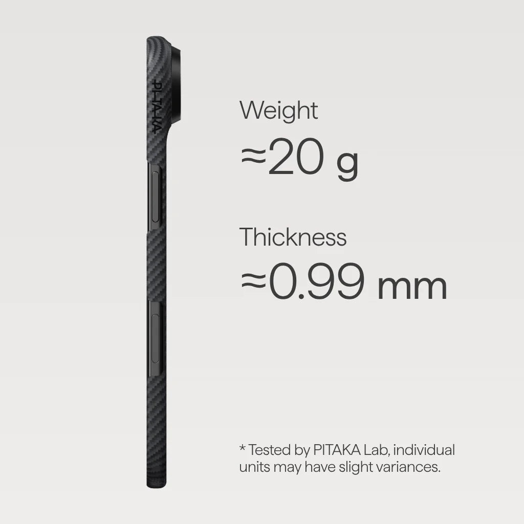 iPhone Air Ultra-Slim Case 600D Black/Grey (Twill)