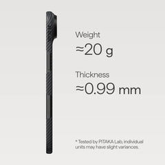 iPhone Air Ultra-Slim Case 600D Black/Grey (Twill)