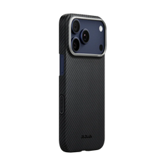 iPhone 17 Series Edge Case 600D Black/Grey (Twill) (PitaTap™)