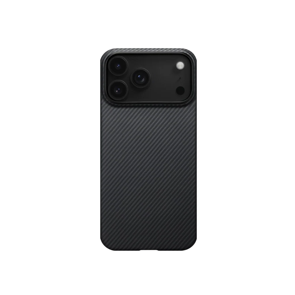 iPhone 17 Series Ultra Slim Case 600D Black/Grey (Twill) (PitaTap™)