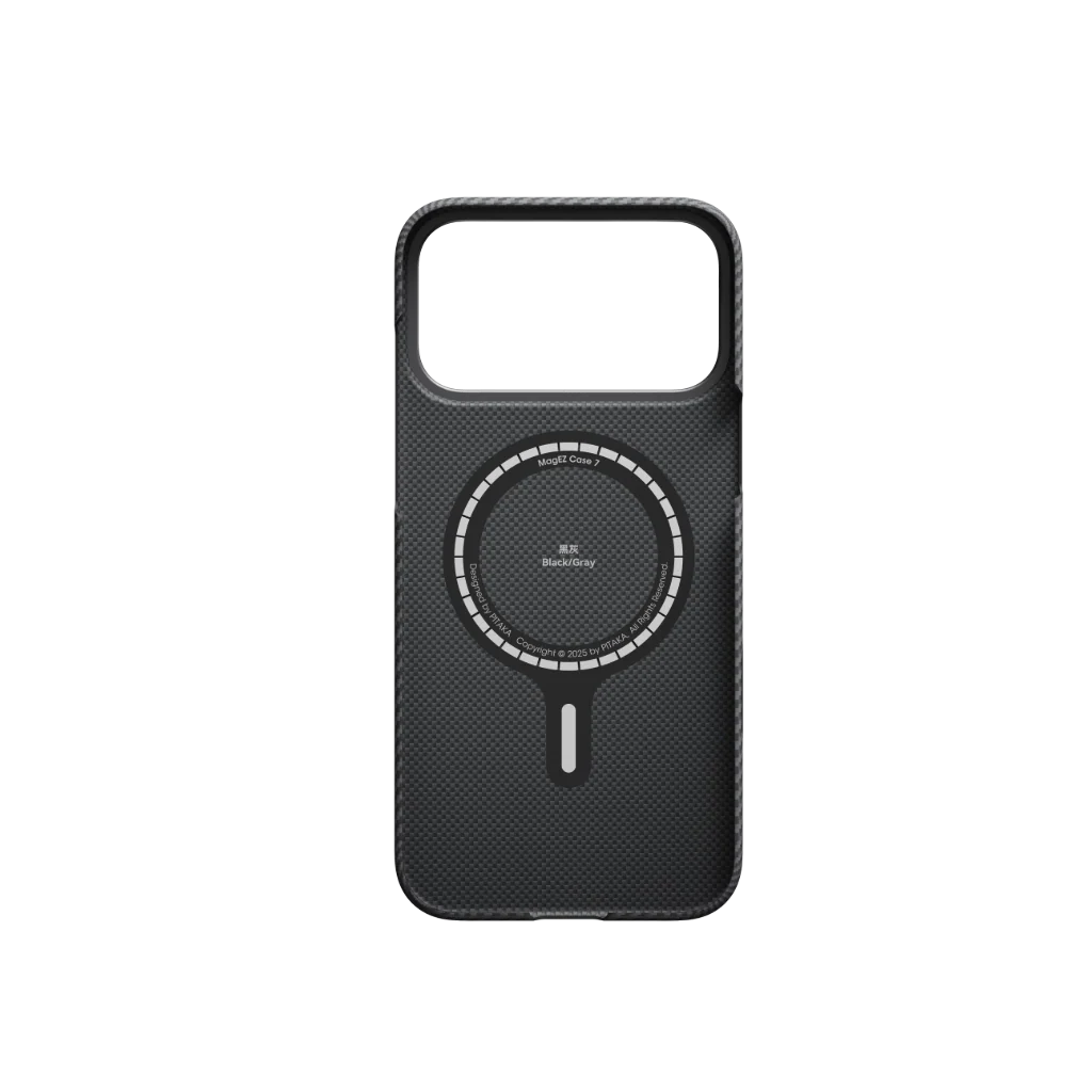 iPhone 17 Series Ultra Slim Case 600D Black/Grey (Twill) (PitaTap™)