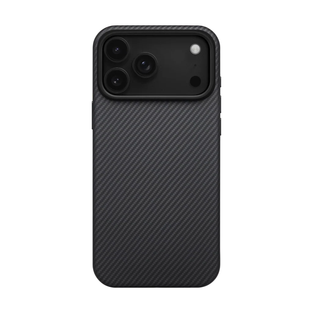 iPhone 17 Series Aramid UltraGuard Case 600D Black/Grey (Twill)