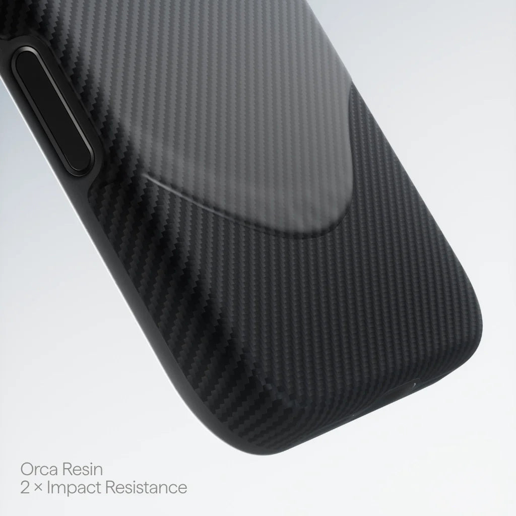 iPhone 17 Series Aramid UltraGuard Case 600D Black/Grey (Twill)